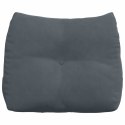 VidaXL Poduszka na plecy Ciemnoszary 60 x 24 x 50 cm Aksamit