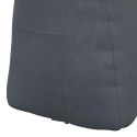 VidaXL Poduszka na plecy Ciemnoszary 60 x 24 x 50 cm Aksamit