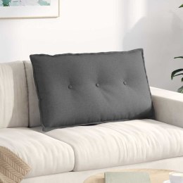 VidaXL Poduszka na plecy Ciemnoszary 80 x 19 x 50 cm tkanina