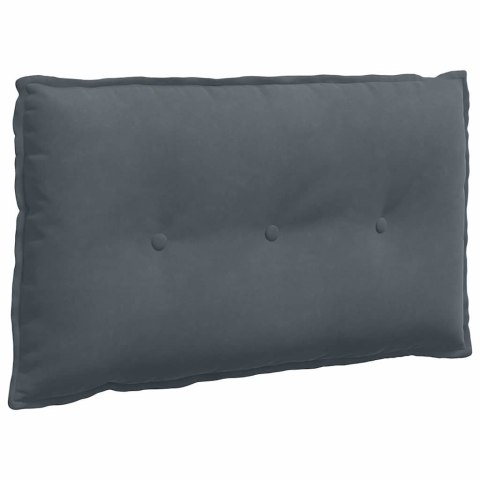 VidaXL Poduszka na plecy Ciemnoszary 80 x 50 cm Tkanina sztruksowa