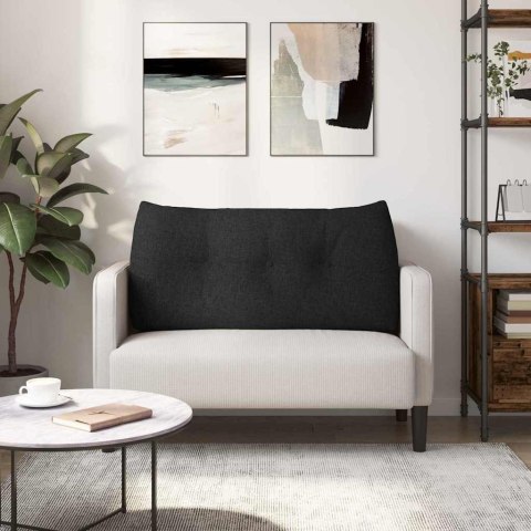 VidaXL Poduszka na plecy Czarny 100 x 24 x 50 cm tkanina