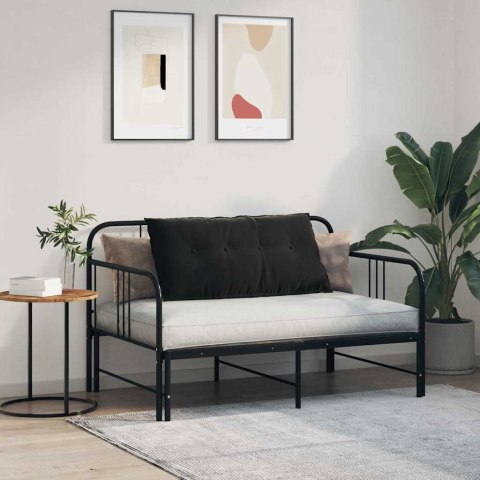 VidaXL Poduszka na plecy Czarny 100 x 50 cm Tkanina sztruksowa