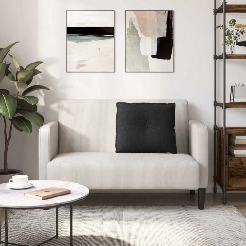 VidaXL Poduszka na plecy Czarny 60 x 19 x 50 cm tkanina