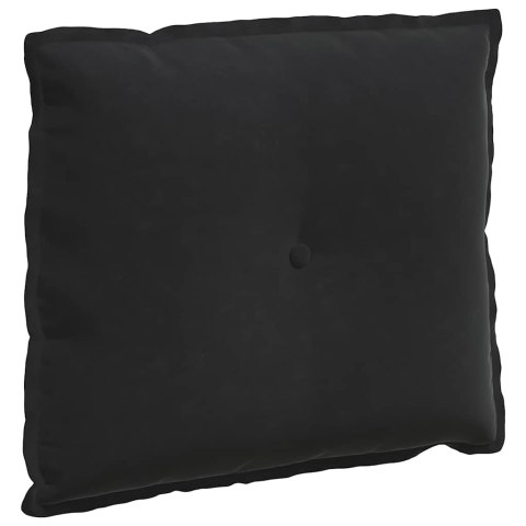VidaXL Poduszka na plecy Czarny 60 x 50 cm Tkanina sztruksowa