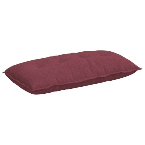 VidaXL Poduszka na plecy Czerwone wino 100 x 19 x 50 cm tkanina