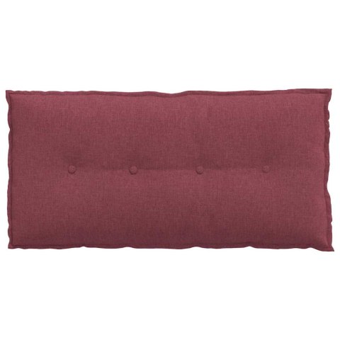 VidaXL Poduszka na plecy Czerwone wino 100 x 19 x 50 cm tkanina