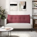VidaXL Poduszka na plecy Czerwone wino 120 x 24 x 50 cm tkanina