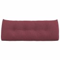 VidaXL Poduszka na plecy Czerwone wino 120 x 24 x 50 cm tkanina