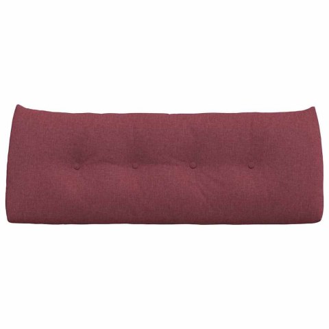 VidaXL Poduszka na plecy Czerwone wino 120 x 24 x 50 cm tkanina