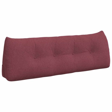 VidaXL Poduszka na plecy Czerwone wino 140 x 24 x 50 cm tkanina