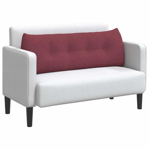 VidaXL Poduszka na plecy Czerwone wino 140 x 24 x 50 cm tkanina