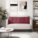 VidaXL Poduszka na plecy Czerwone wino 140 x 24 x 50 cm tkanina