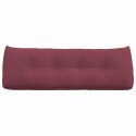 VidaXL Poduszka na plecy Czerwone wino 140 x 24 x 50 cm tkanina