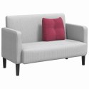 VidaXL Poduszka na plecy Czerwone wino 45 x 24 x 50 cm Aksamit