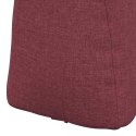 VidaXL Poduszka na plecy Czerwone wino 45 x 24 x 50 cm tkanina