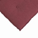 VidaXL Poduszka na plecy Czerwone wino 50 x 19 x 45 cm tkanina