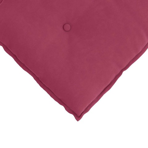 VidaXL Poduszka na plecy Czerwone wino 60 x 50 cm Tkanina sztruksowa