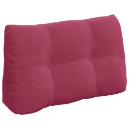 VidaXL Poduszka na plecy Czerwone wino 80 x 24 x 50 cm Aksamit