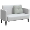 VidaXL Poduszka na plecy Jasnoszary 60 x 24 x 50 cm Aksamit