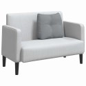 VidaXL Poduszka na plecy Jasnoszary 60 x 24 x 50 cm tkanina