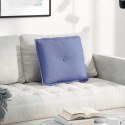 VidaXL Poduszka na plecy Niebieski dżins 50 x 19 x 45 cm tkanina