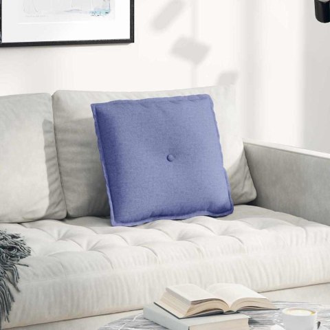 VidaXL Poduszka na plecy Niebieski dżins 50 x 19 x 45 cm tkanina