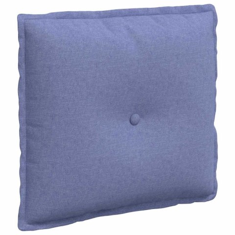 VidaXL Poduszka na plecy Niebieski dżins 50 x 19 x 45 cm tkanina