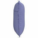 VidaXL Poduszka na plecy Niebieski dżins 50 x 19 x 45 cm tkanina