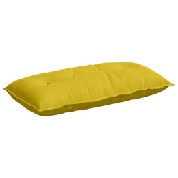 VidaXL Poduszka na plecy Żółty 100 x 50 cm Tkanina sztruksowa