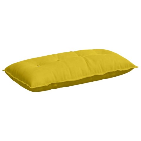 VidaXL Poduszka na plecy Żółty 100 x 50 cm Tkanina sztruksowa