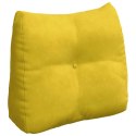 VidaXL Poduszka na plecy Żółty 60 x 24 x 50 cm Aksamit