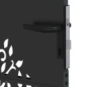VidaXL Brama ogrodowa Czarny 110 x 130 cm Stal Malowana Proszkowo
