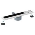 VidaXL Odpływ prysznicowy z szklaną pokrywą i syfonem 360° 50 cm