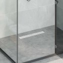 VidaXL Odpływ prysznicowy z szklaną pokrywą i syfonem 360° 50 cm