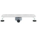 VidaXL Odpływ prysznicowy z szklaną pokrywą i syfonem 360° 50 cm