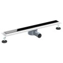 ODPŁYW PRYSZNICOWY Z SZKLANĄ POKRYWĄ I SYFONEM 360° 70CM