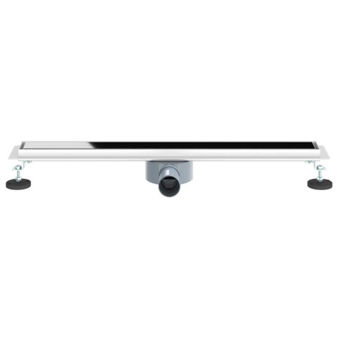 ODPŁYW PRYSZNICOWY Z SZKLANĄ POKRYWĄ I SYFONEM 360° 70CM