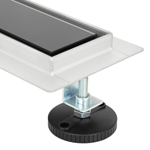 ODPŁYW PRYSZNICOWY Z SZKLANĄ POKRYWĄ I SYFONEM 360° 70CM