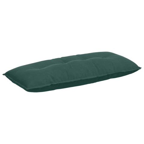 VidaXL Poduszka na plecy Ciemna zieleń 120 x 50 cm Tkanina sztruksowa