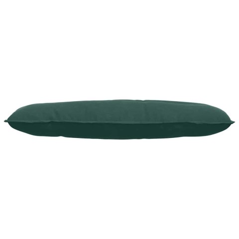 VidaXL Poduszka na plecy Ciemna zieleń 120 x 50 cm Tkanina sztruksowa