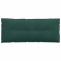 VidaXL Poduszka na plecy Ciemna zieleń 120 x 50 cm Tkanina sztruksowa