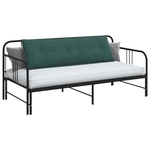 VidaXL Poduszka na plecy Ciemna zieleń 160 x 50 cm Tkanina sztruksowa