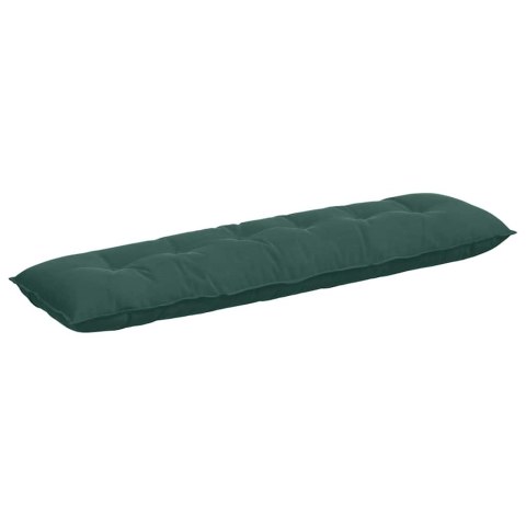 VidaXL Poduszka na plecy Ciemna zieleń 180 x 50 cm Tkanina sztruksowa