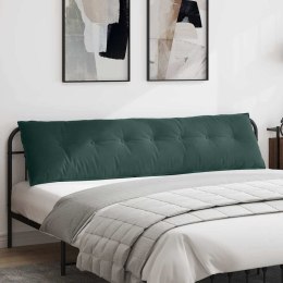 VidaXL Poduszka na plecy Ciemna zieleń 200 x 50 cm Tkanina sztruksowa