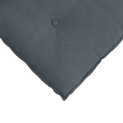 VidaXL Poduszka na plecy Ciemnoszary 120 x 50 cm Tkanina sztruksowa