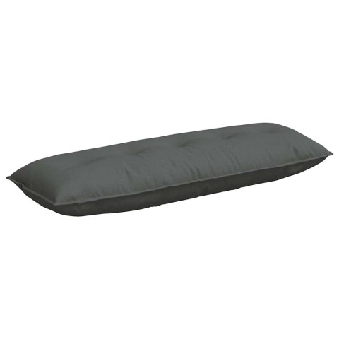 VidaXL Poduszka na plecy Ciemnoszary 140 x 19 x 50 cm tkanina