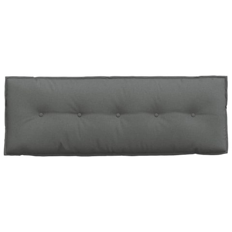 VidaXL Poduszka na plecy Ciemnoszary 140 x 19 x 50 cm tkanina