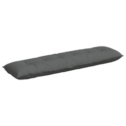 VidaXL Poduszka na plecy Ciemnoszary 180 x 19 x 50 cm tkanina