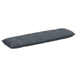 VidaXL Poduszka na plecy Ciemnoszary 180 x 50 cm Tkanina sztruksowa
