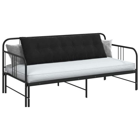 VidaXL Poduszka na plecy Czarny 160 x 50 cm Tkanina sztruksowa